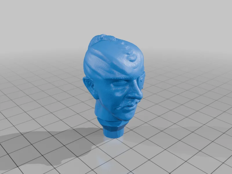 3D модель Голова генерала Чанга - Star Trek 6 - фото 3