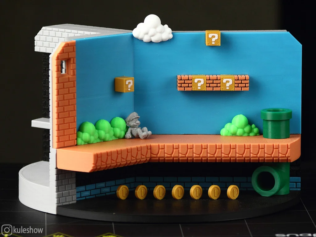 3D модель Диорама Super Mario Bros - фото 1