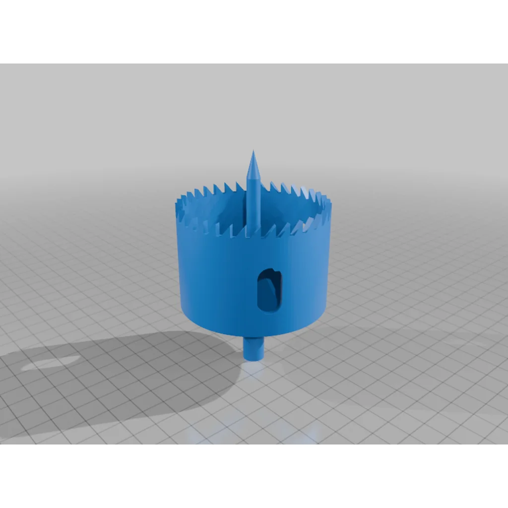 3D модель DIY Сверло для гипсокартона (66мм) - Укрепленное - фото 4