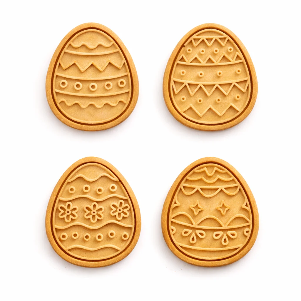 3D модель Формочка для печенья в виде пасхального яйца (STL) - фото 2