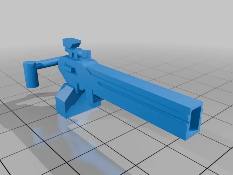 3D модель Совместимый с Lego: СФ Heavy Machine Gun - фото 3