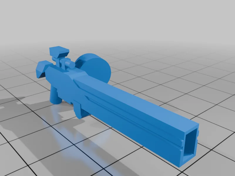 3D модель Совместимый с Lego: СФ Heavy Machine Gun - фото 4