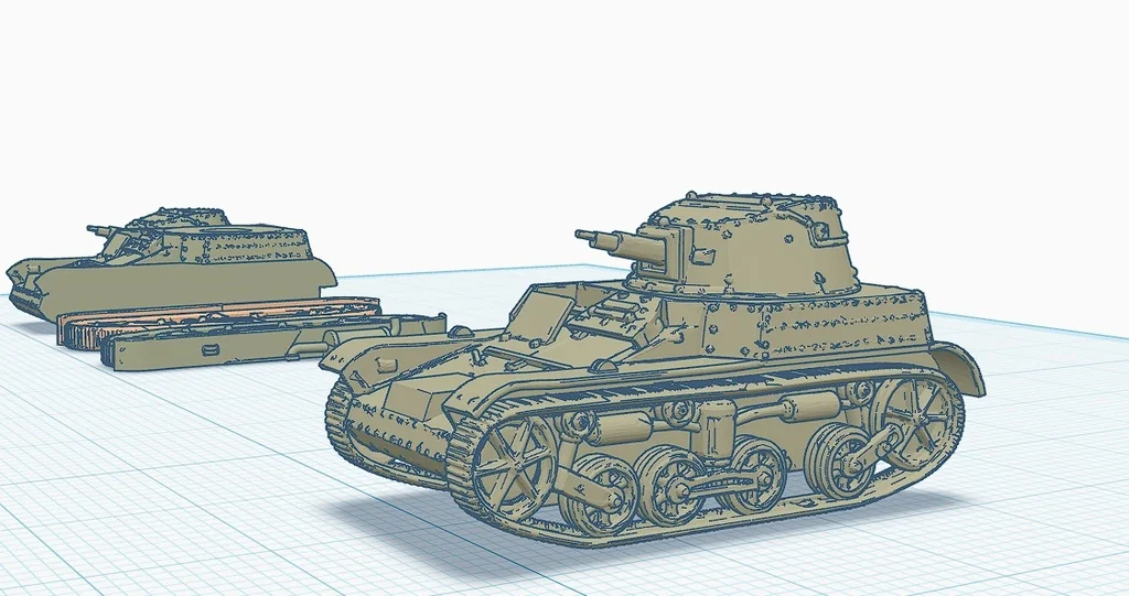 3D модель Модель Renault AMR 33 для 3D печати - фото 2