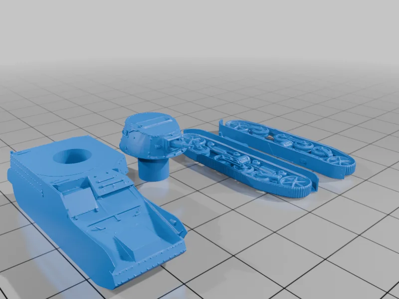 3D модель Модель Renault AMR 33 для 3D печати - фото 3