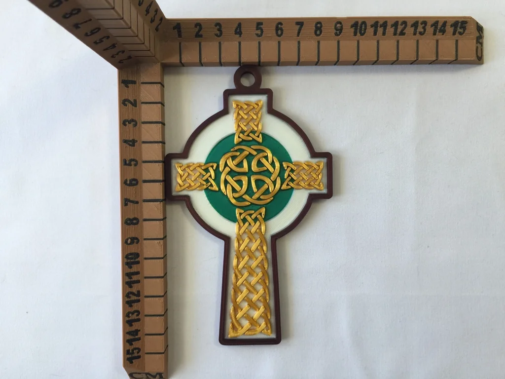 3D модель Кельтский крест для настенного декора - фото 3