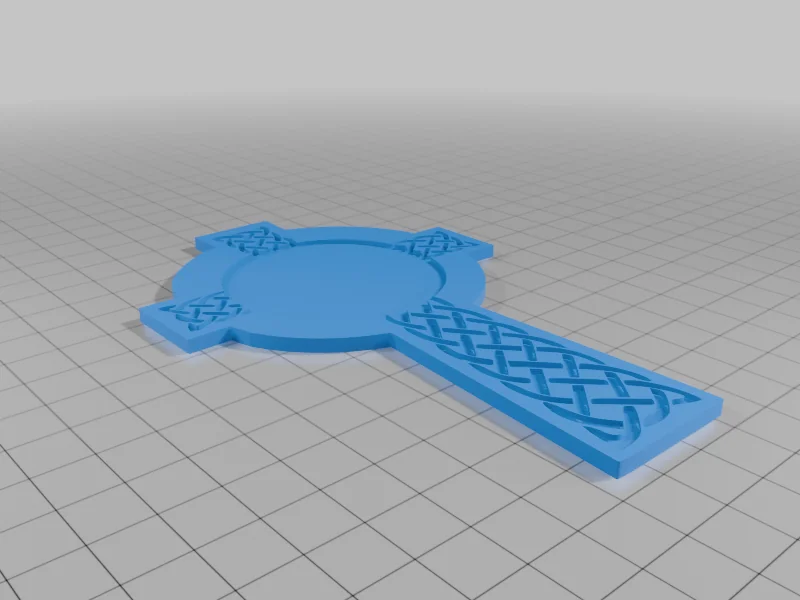 3D модель Кельтский крест для настенного декора - фото 7