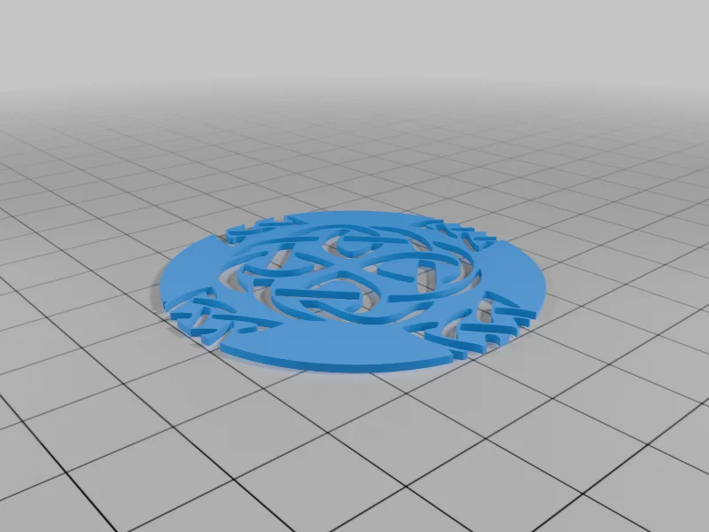 3D модель Кельтский крест для настенного декора - фото 8