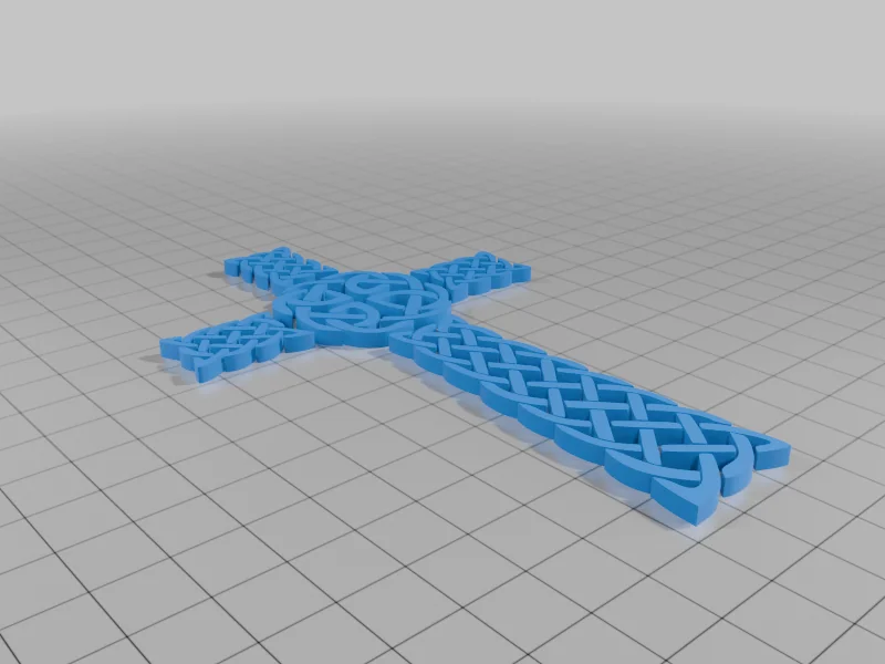 3D модель Кельтский крест для настенного декора - фото 9