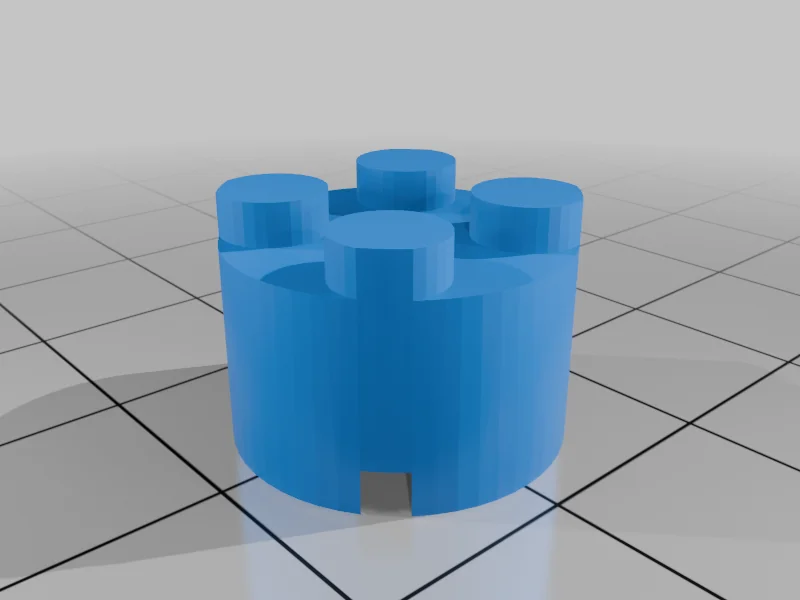 Лего-совместимый круглый камень 2x2