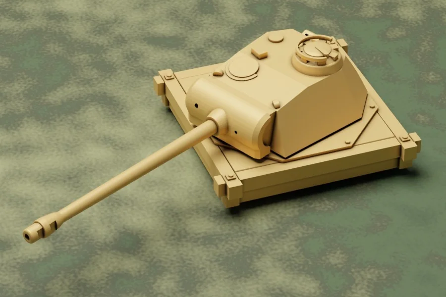 3D модель Модель Пантертурм (1:100) - фото 1