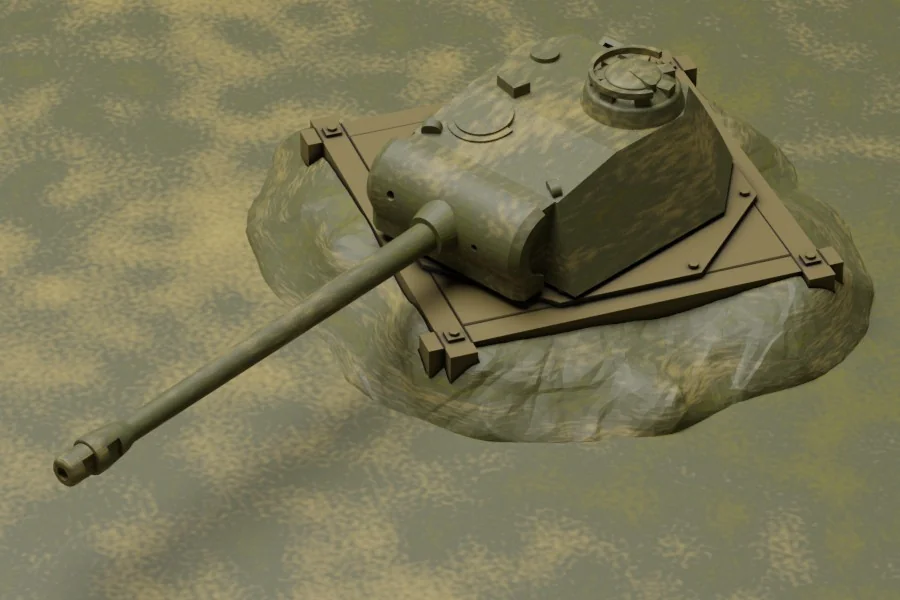 3D модель Модель Пантертурм (1:100) - фото 5