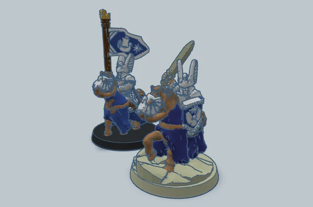 3D модель Командир Лебединых Рыцарей 10мм - фото 1