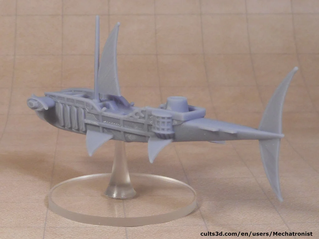 3D модель Миниатюра Хаммершипа из D&D Spelljammer - фото 2