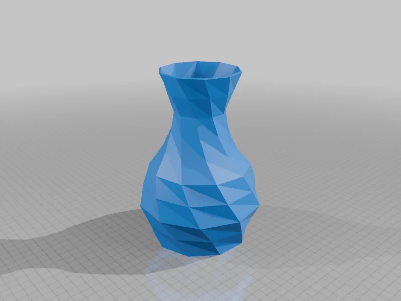 Low Poly Изогнутый Вазон