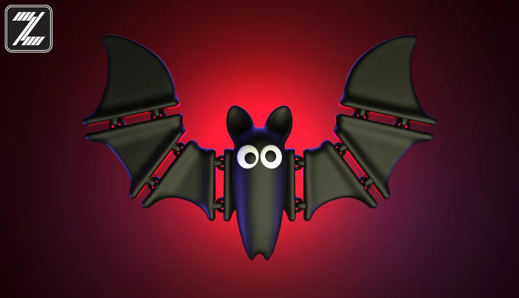 3D модель Модель Flexi Bat для 3D-печати - фото 2