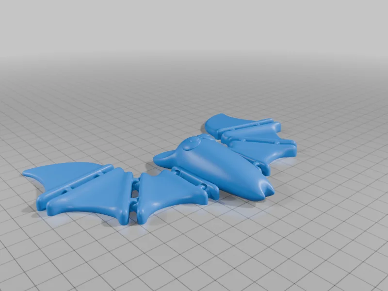 3D модель Модель Flexi Bat для 3D-печати - фото 3