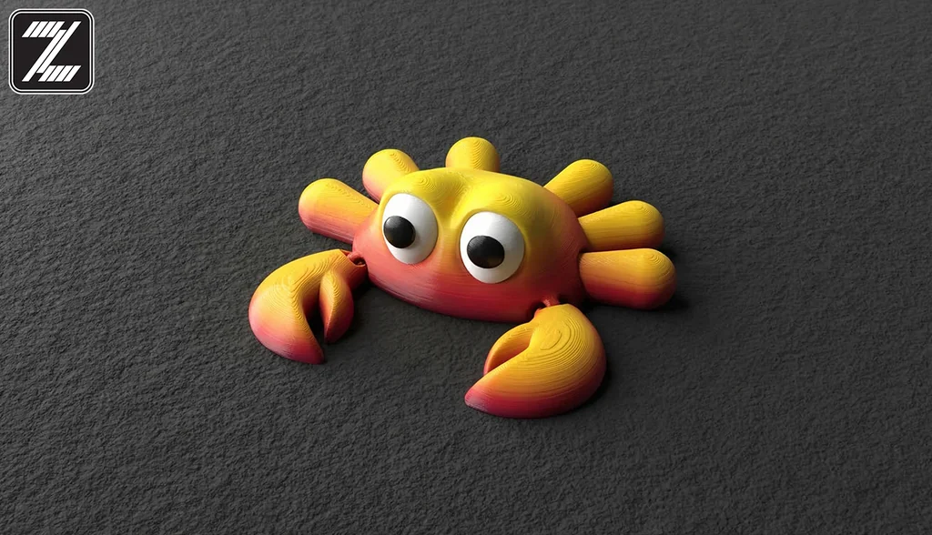 3D модель Модель Flexi Baby Crab STL