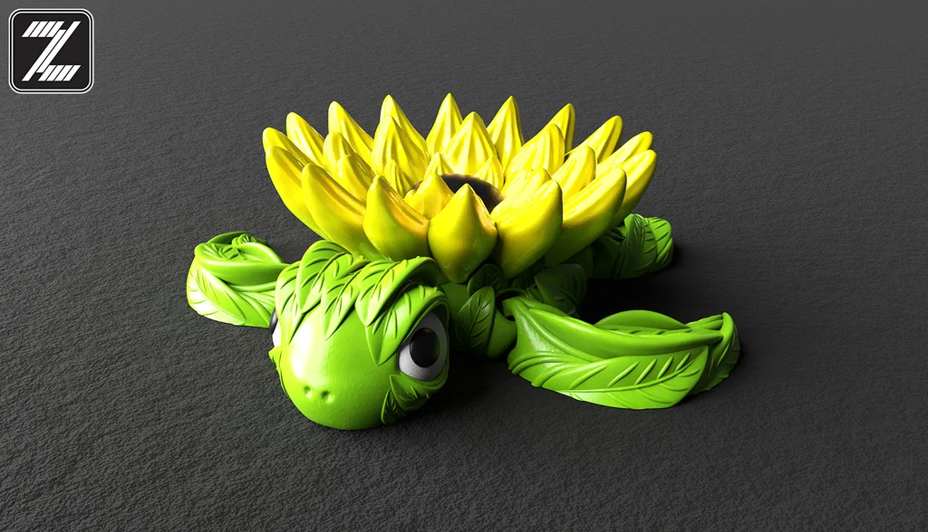 3D модель Модель Flexi Flower Turtle - фото 2