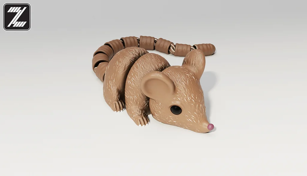 3D модель Модель: Артикулированная Гибкая Мышь-Крыса - фото 2