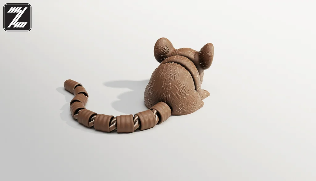 3D модель Модель: Артикулированная Гибкая Мышь-Крыса - фото 5