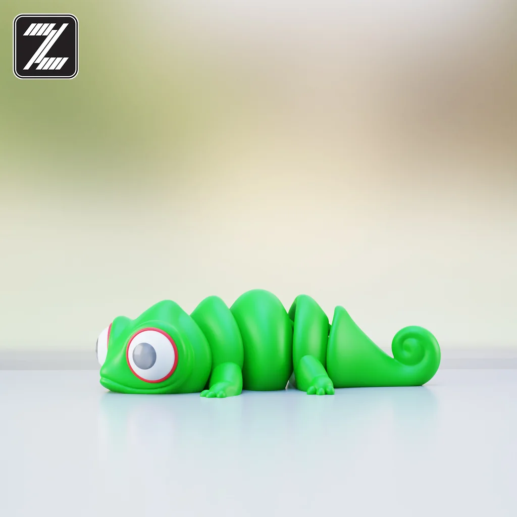 3D модель Подвижная модель ящерицы Flexi - фото 2