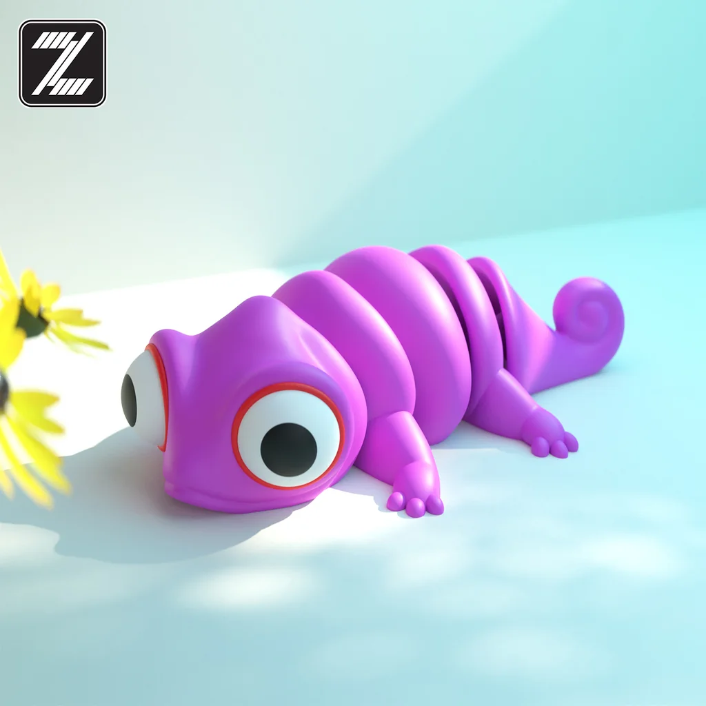 3D модель Подвижная модель ящерицы Flexi - фото 4