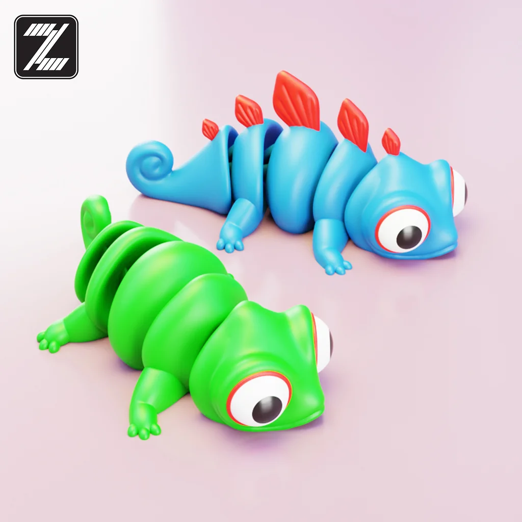 3D модель Подвижная модель ящерицы Flexi - фото 5