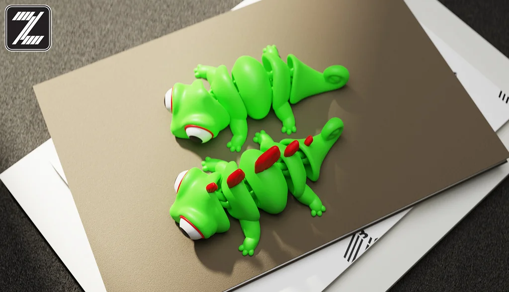 3D модель Подвижная модель ящерицы Flexi - фото 7