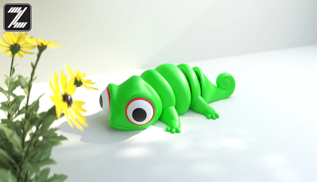 3D модель Подвижная модель ящерицы Flexi - фото 9