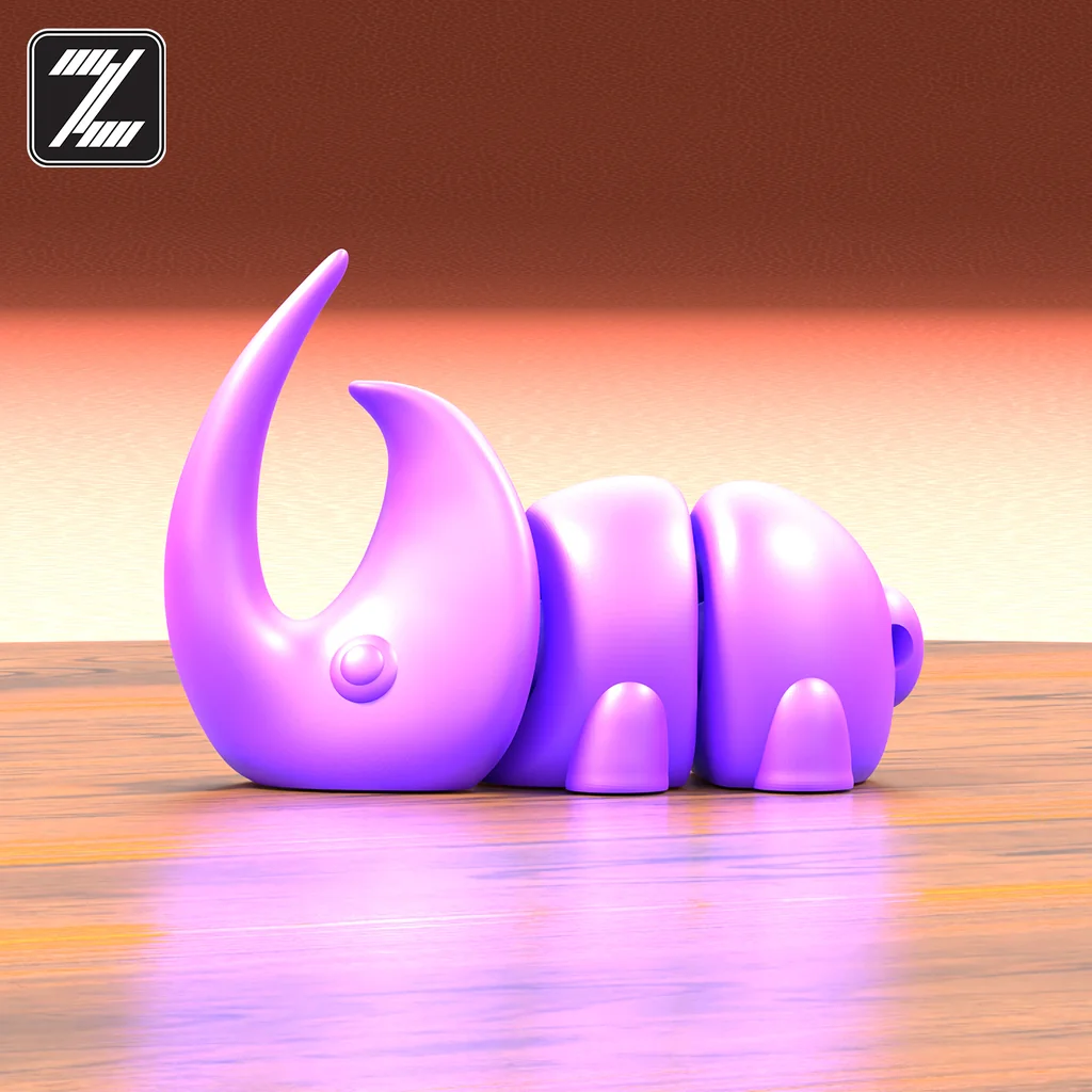 3D модель Модель Flexi Baby Rhino - фото 5