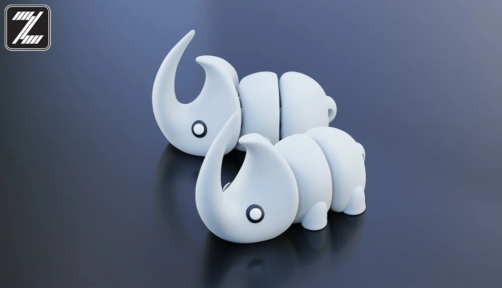3D модель Модель Flexi Baby Rhino - фото 6