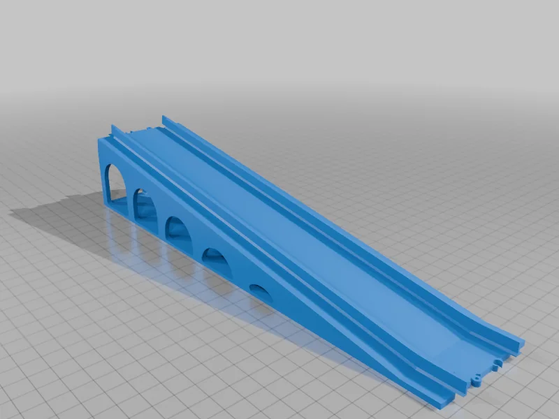 3D модель Мост для поезда Lego с уклоном 10 градусов - фото 3