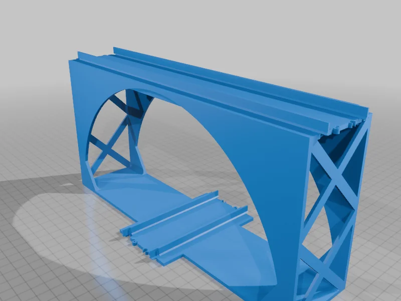 3D модель Мост для поезда Lego с уклоном 10 градусов - фото 5