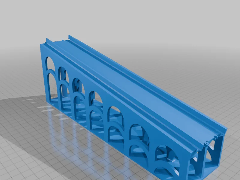 3D модель Мост для поезда Lego с уклоном 10 градусов - фото 7
