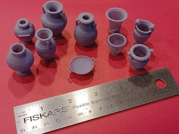 Модель 1-12: Греческая керамика для кукол