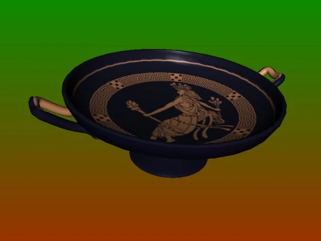 3D модель Модель 1-12: Греческая керамика для кукол - фото 2