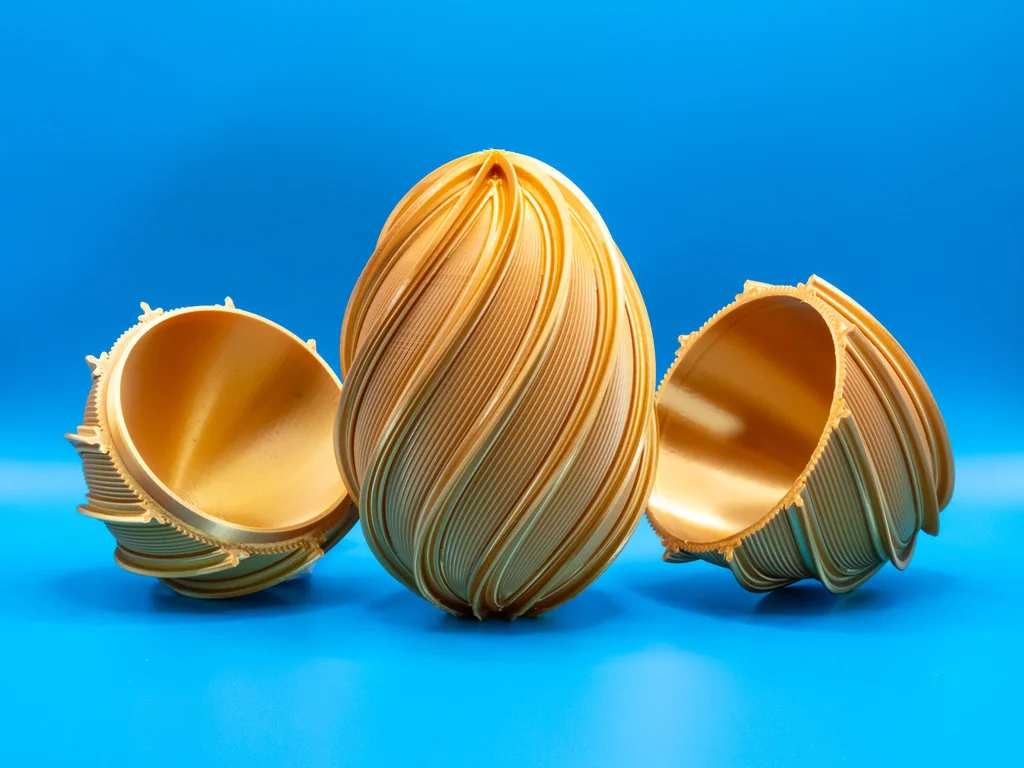 3D модель Закрытое спиральное пасхальное яйцо 2026 - фото 1