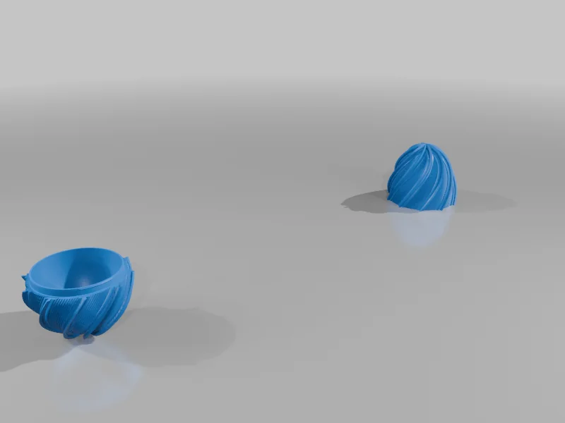 3D модель Закрытое спиральное пасхальное яйцо 2026 - фото 4