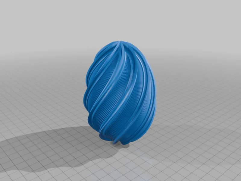 3D модель Закрытое спиральное пасхальное яйцо 2026 - фото 5