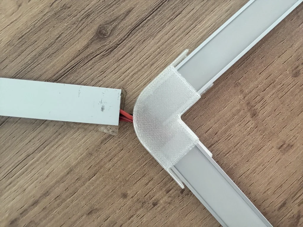 3D модель Уголковое соединение для LED-профиля - фото 1