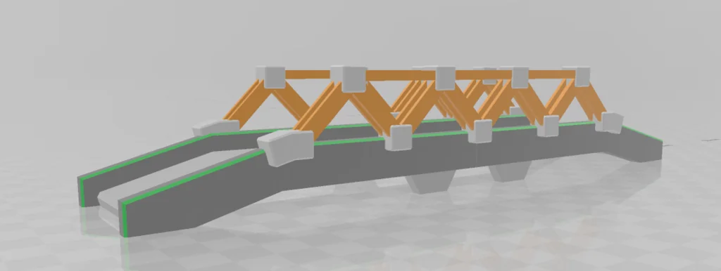 3D модель Мост в стиле рампы для Battletech - фото 3