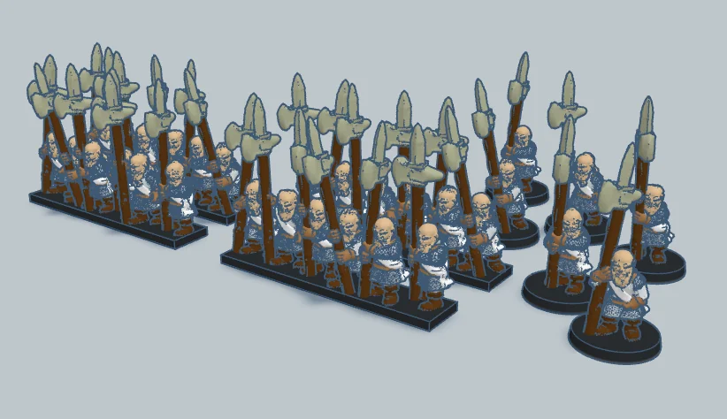 Модели Axemen of Lossarnach 10мм