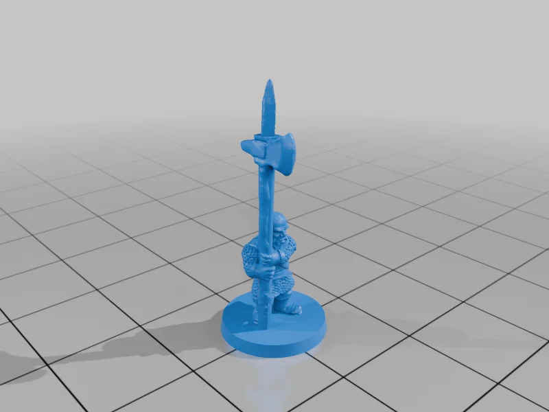 3D модель Модели Axemen of Lossarnach 10мм - фото 3