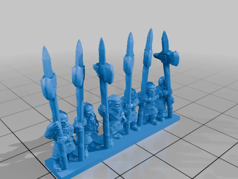 3D модель Модели Axemen of Lossarnach 10мм - фото 6