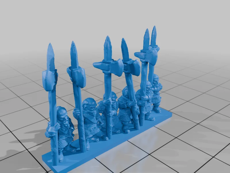 3D модель Модели Axemen of Lossarnach 10мм - фото 8