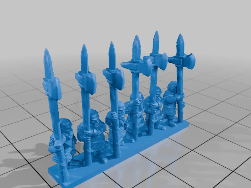 3D модель Модели Axemen of Lossarnach 10мм - фото 10