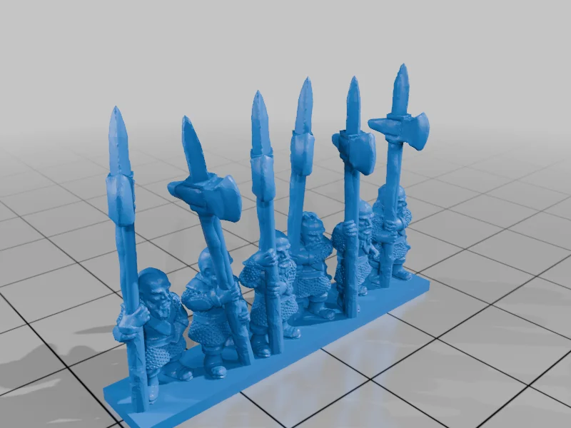 3D модель Модели Axemen of Lossarnach 10мм - фото 11