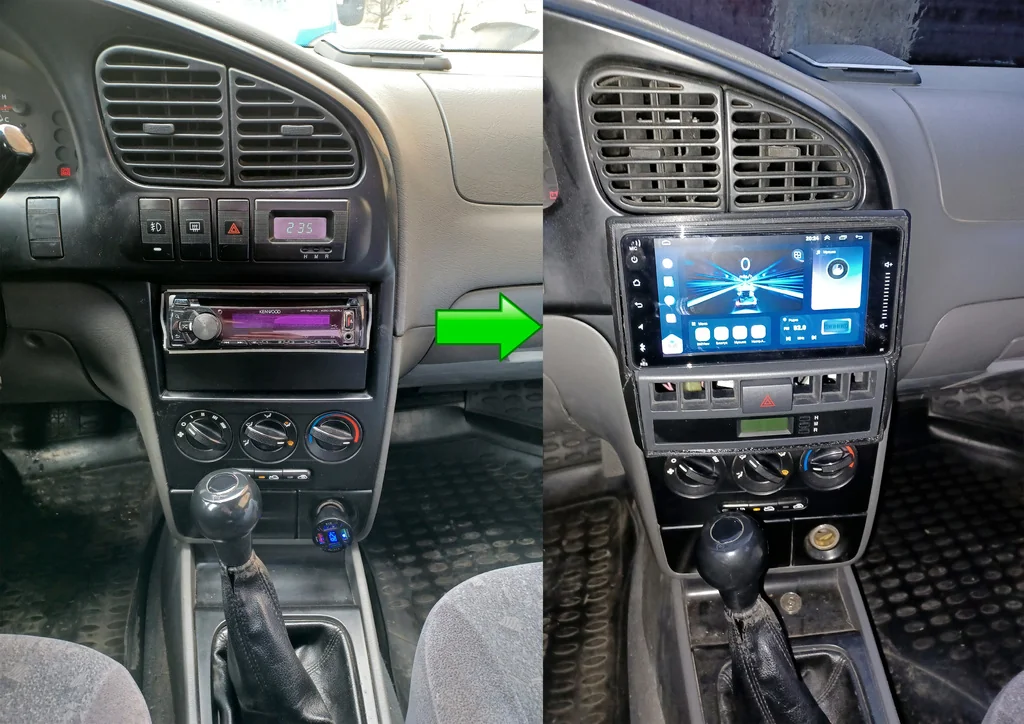 3D модель Мультимедийный центр 2-DIN Android 14 для Kia Spectra 1.6 S6D - фото 2