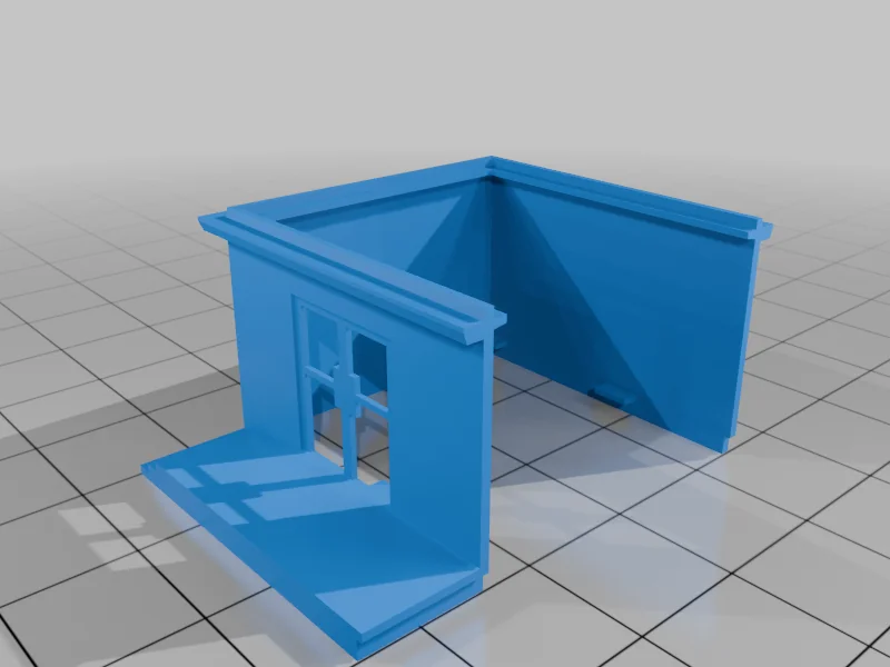 3D модель Модульное здание в масштабе N - фото 8