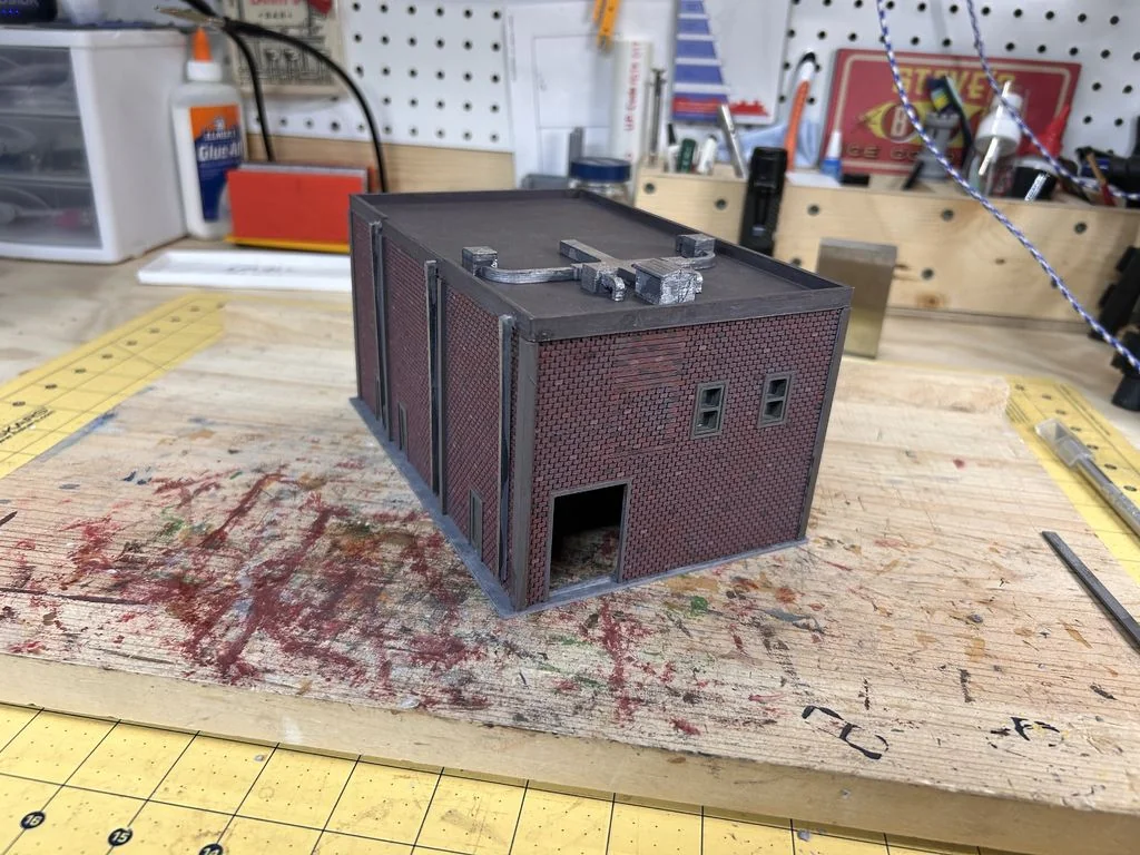 3D модель Модель кирпичного склада/магазина - фото 1